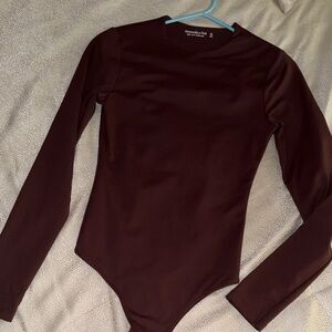 Abercrombie & Fitch Maroon Long Sleeve Top